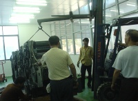 Installing a Heidelberg printing press in China